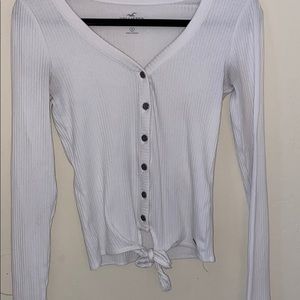 White long sleeve Hollister shirt